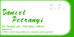daniel petranyi business card